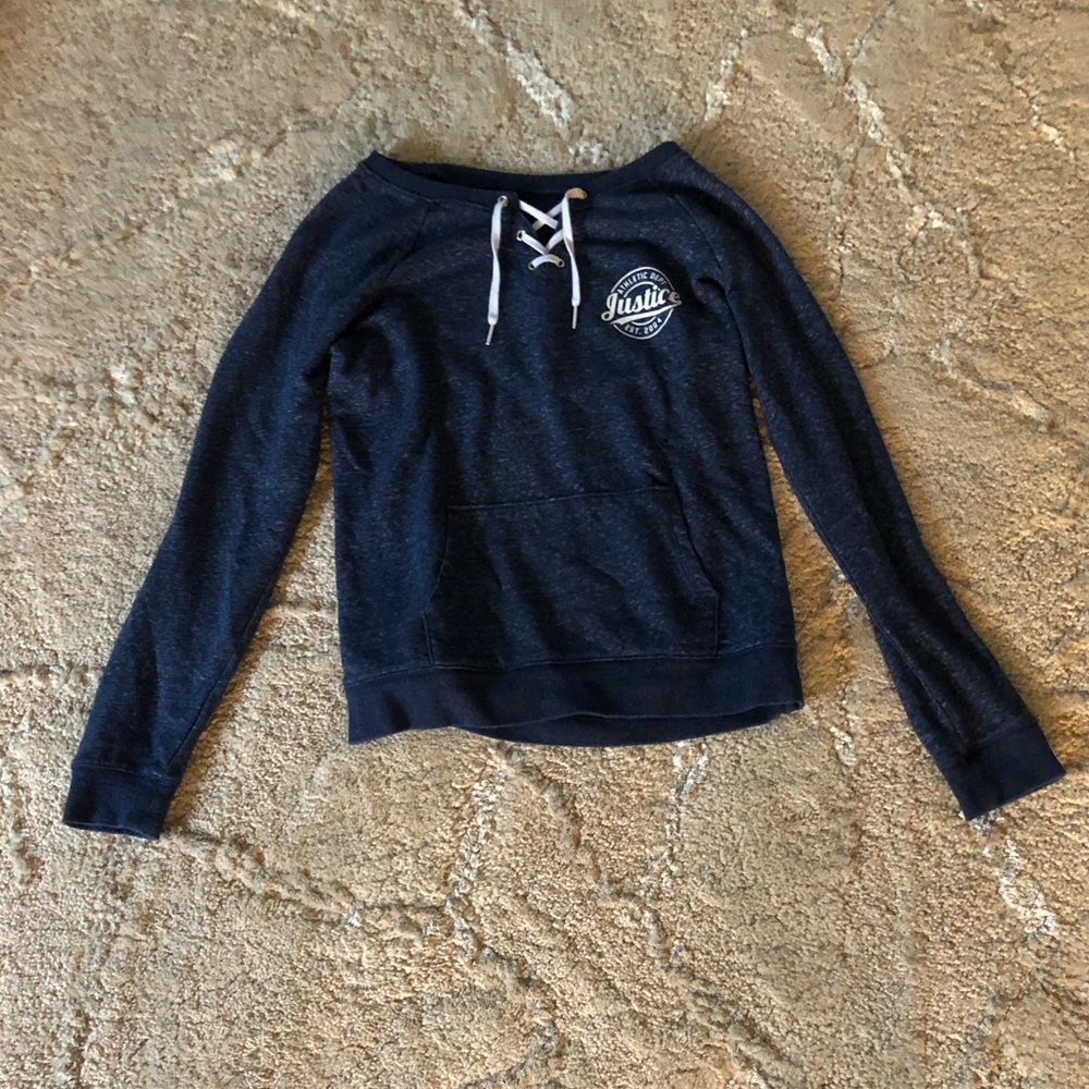 Lace-up sweatshirt
